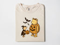 Classic Winnie the Pooh and Piglet Halloween Shirt, Cute Fall Shirt, Vintage Pooh and Piglet Fall Shirt, Cute Pooh in Pumpkin Costume Shirt
