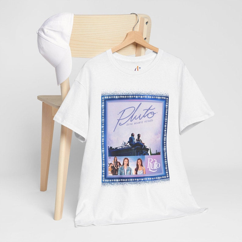 Beautiful Pluto Series GL T-Shirt | Namtan Film Ai-Oon Ob-Oom May Methawi Fan Merch | Aesthetic Design Tee