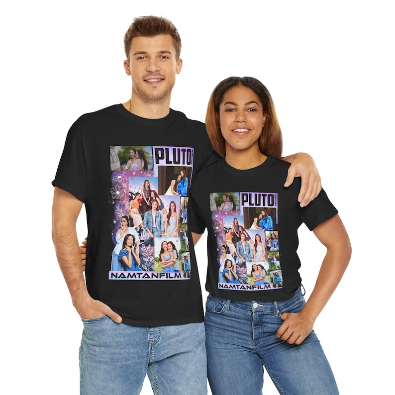 Thai GL Series Pluto Shirt | Namtan Film Ai-oon Ob-oom May Methawi | Girls Love Fans Gift Tee