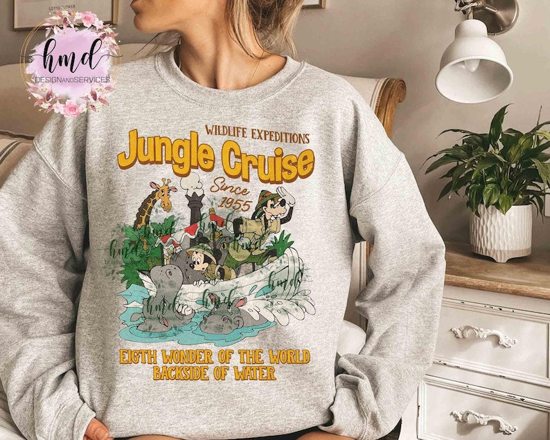 Vintage Mickey and Friends Jungle Cruise Ride Backside Of product image 2