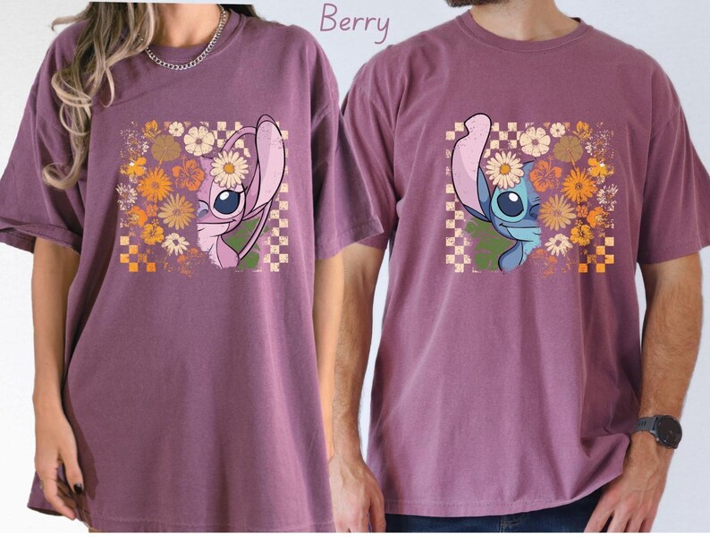 Comfort Colors® Retro Stitch and Angel Fall Couple Shirts product image 3