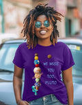 Astronaut Ice Cream Cone Planet Tee, We Miss You Too Pluto Shirt, Space Lover Gift, Unisex Galaxy T-shirt, Solar System Tee, Astronomy Top
