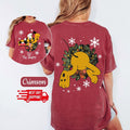 Comfort Colors Retro Pluto Tis' The Season Xmas Shirt: Disney Christmas Cotton Tee