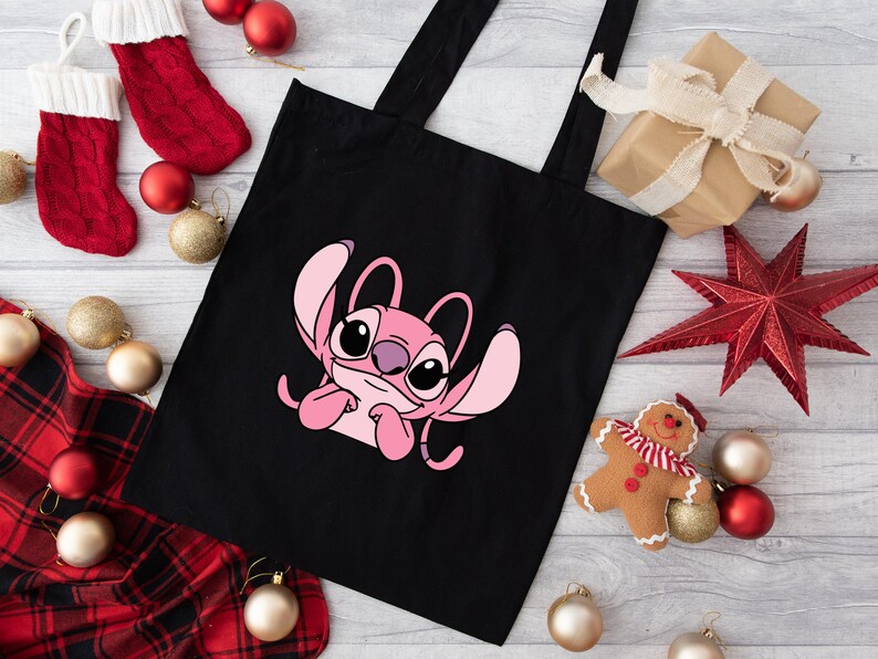 Disney Angel Ready to Press DTF, Pink Monster Print, Heat Press DTF Transfer, Cute Disney Character Print, Stitch Lover DTF, Stitch Angel