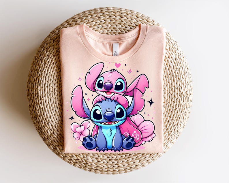 Disney Angel and Stitch Shirt, Angel Shirt, Stitch Shirt, Cute Angel And Stitch Shirt, Disney Couple Shirt, Disney Matching Tee,