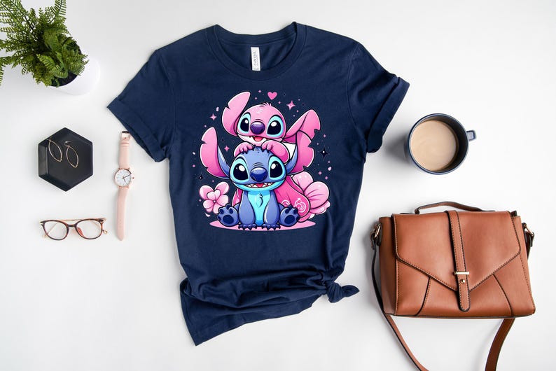 Disney Angel and Stitch Shirt, Angel Shirt, Stitch Shirt, Cute Angel And Stitch Shirt, Disney Couple Shirt, Disney Matching Tee,