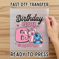 Stitch Angel Birthday Family Dtf, Disney Birthday Girl Dtf, Custom Stitch Party Dtf, Stitch Toddler Gift, WDW Birthday Gifts, Dtf Transfers