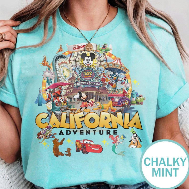 California Adventure Shirt - Disneyland Theme Park Tee - Pixar Character Graphic Shirt - Mickey Toy Story Park T-Shirt - Family Vacation Tee