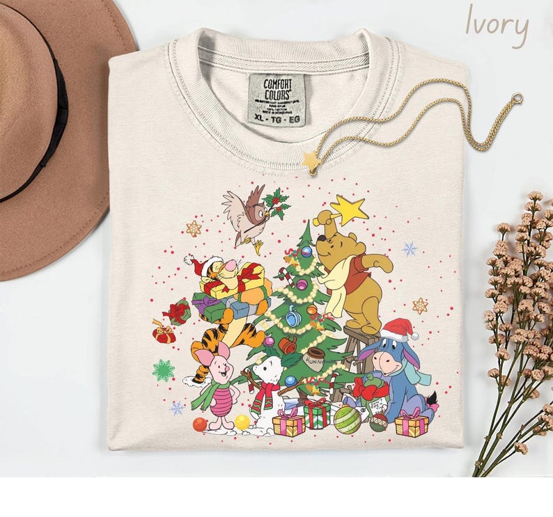 Comfort Colors® Winnie The Pooh and Friends Christmas product image 1
