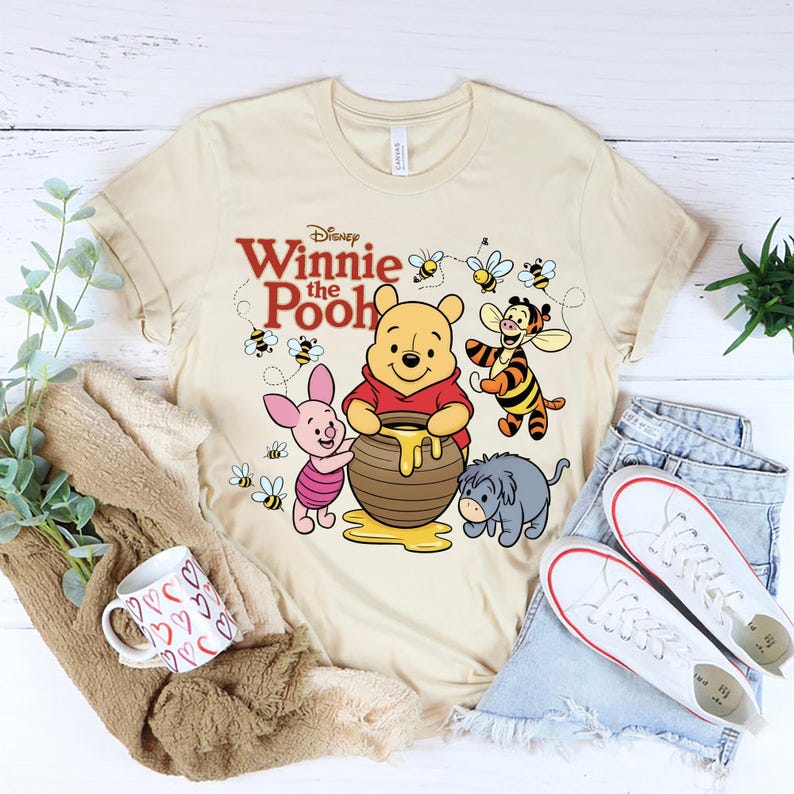Cute Disney Winnie The Pooh Shirt, Winnie The Pooh Sublimation, Family Vacation Hoodie Vacay Mode Sweatshirt, Disneyland Pooh Gift