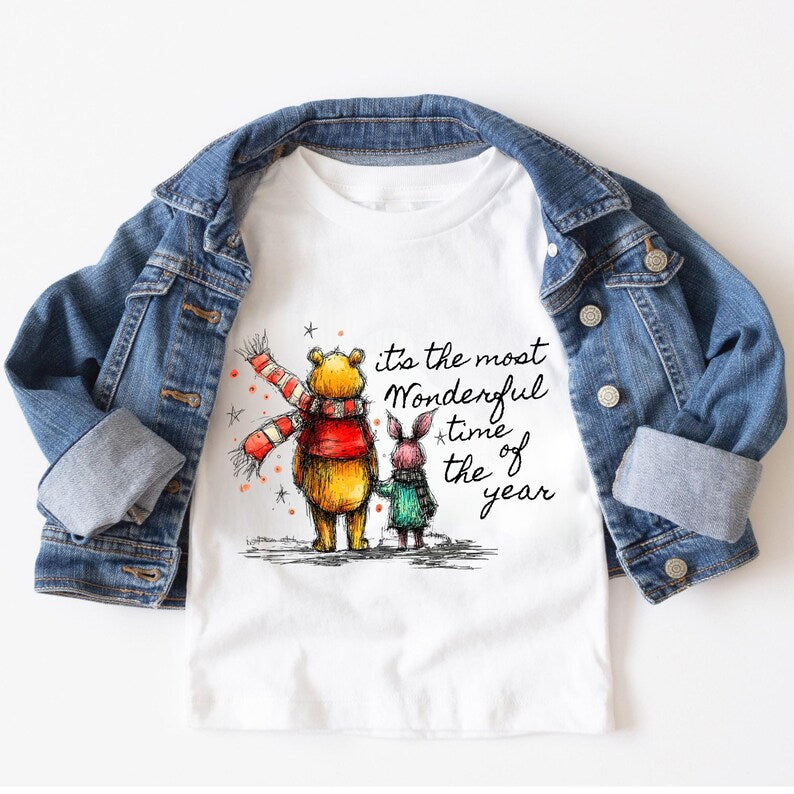 It's The Most Wonderful Time of Year Pooh and Piglet Kids product image 5