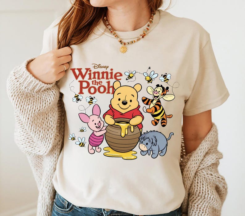 Cute Disney Winnie The Pooh Shirt, Winnie The Pooh Sublimation, Family Vacation Hoodie Vacay Mode Sweatshirt, Disneyland Pooh Gift