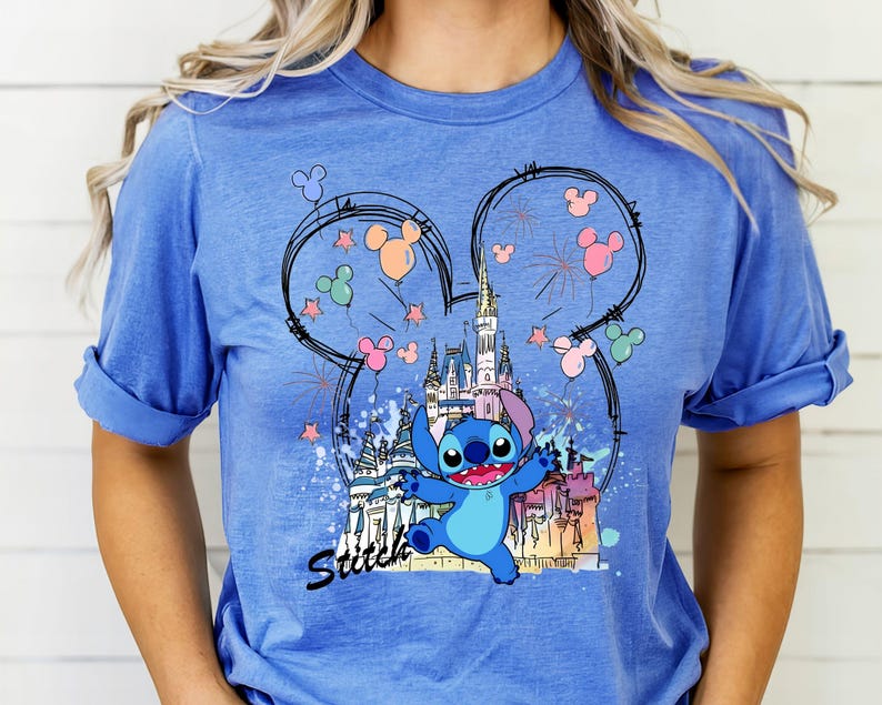Mickey Ear Stitch and Minnie Bow Angel Couple Shirt, Disney Stitch Ear Boy Shirt, Minnie Bow Angel Girl Tee, Disney Trip Family Matching Tee