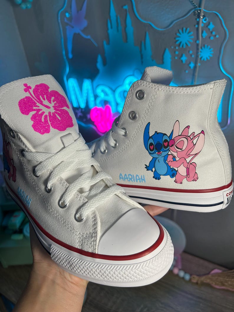 Stitch and Angel Custom Converse