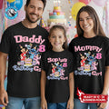 Personalized Lilo & Stitch Birthday Family Shirts, Custom Name and Age Matching Tees