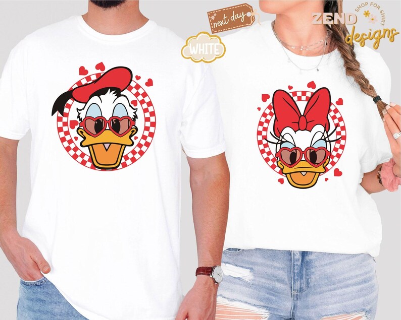 Comfort Colors® Disney Valentine’s Day Mickey and Friends Shirts, Mickey Minnie Donald Daisy Goofy Pluto Love Tee, Cute Heart Sunglasses Tee