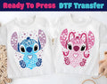 Disney Stitch Ready To Press, And Angel DTF Transfer, & product image 1