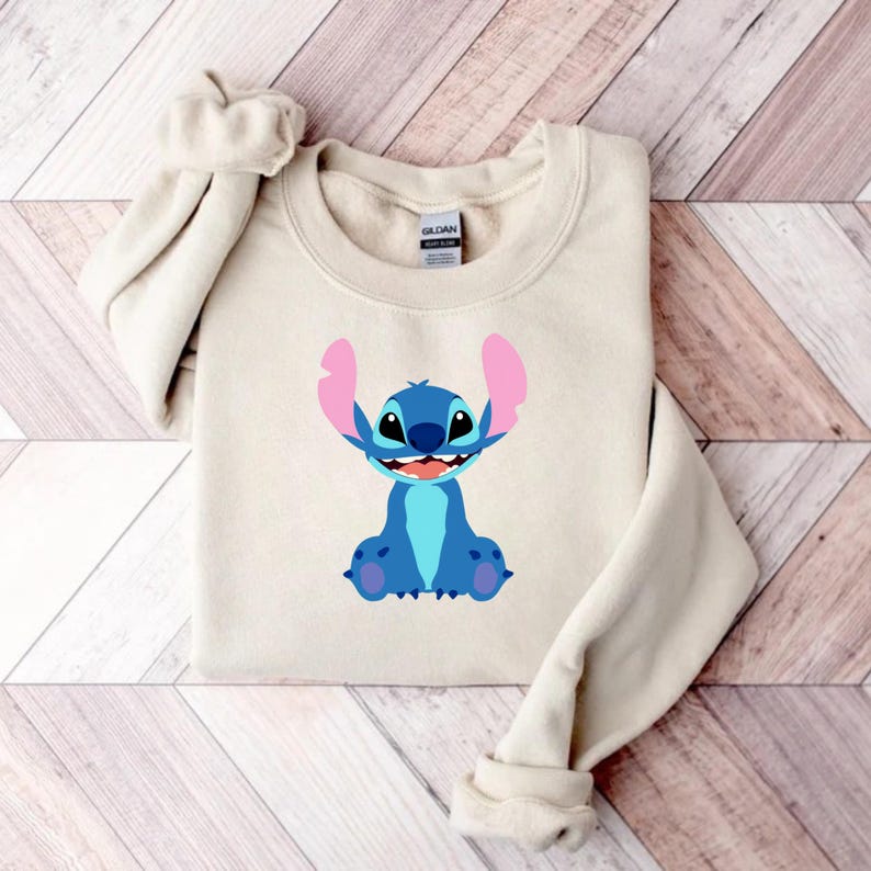 Stitch Sweatshirt, Stitch Crewneck, Cute Stitch Sweatshirt, Lilo and Stitch Sweatshirt, Stitch x Angel Sweatshirt Disney