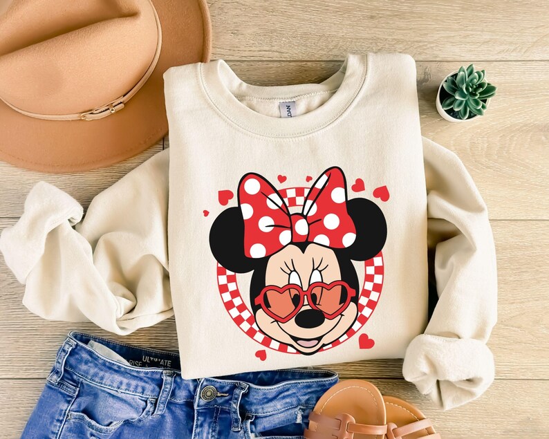 Disney Valentine’s Day Mickey and Friends Shirts, Minnie product image 8