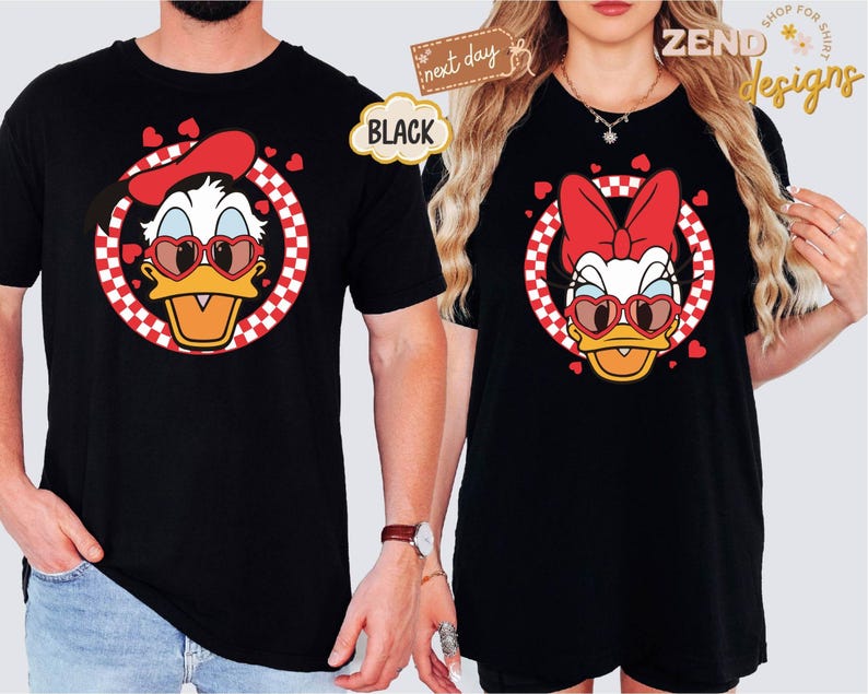 Comfort Colors® Disney Valentine’s Day Mickey and Friends Shirts, Mickey Minnie Donald Daisy Goofy Pluto Love Tee, Cute Heart Sunglasses Tee