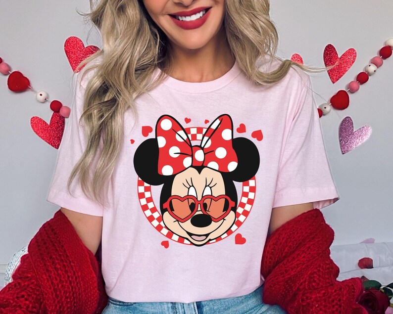 Disney Valentine’s Day Mickey and Friends Shirts, Minnie product image 4