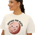 Justice for Pluto T-Shirt, Astronomy Shirt, Womens Cropped Comfort Colors