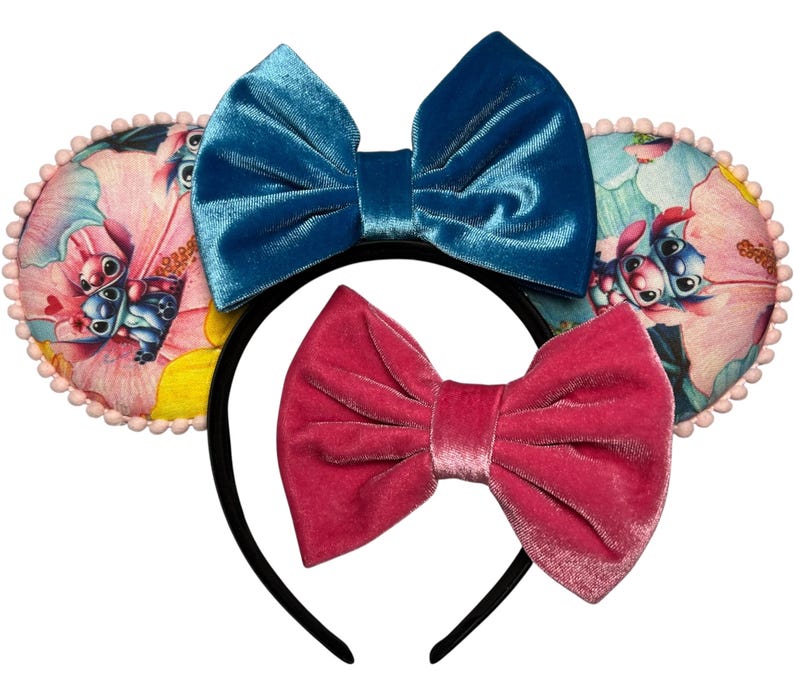 Stitch Angel Inspired Mouse Ears Headband | Lilo & Stitch Fan Accessory, Style 2