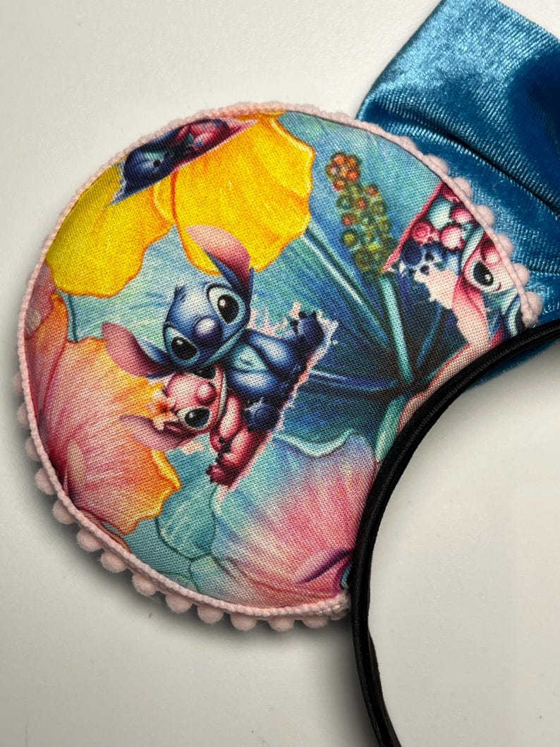Stitch Angel Inspired Mouse Ears Headband | Lilo & Stitch Fan Accessory, Style 2