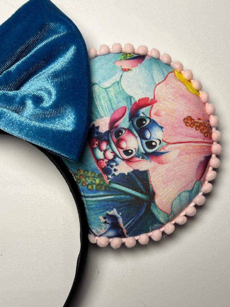 Stitch Angel Inspired Mouse Ears Headband | Lilo & Stitch Fan Accessory, Style 2