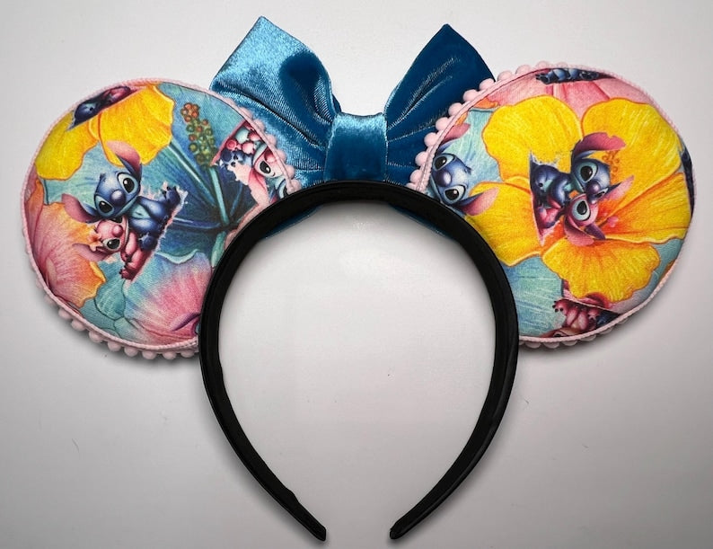 Stitch Angel Inspired Mouse Ears Headband | Lilo & Stitch Fan Accessory, Style 2