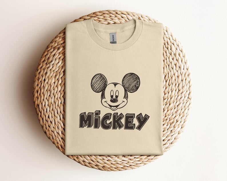 Retro Mickey Mouse Graphic Tee, Disney Mickey Shirt