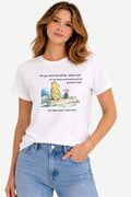 Pooh and Piglet Dark Humor Short Sleeve Cotton T-Shirt