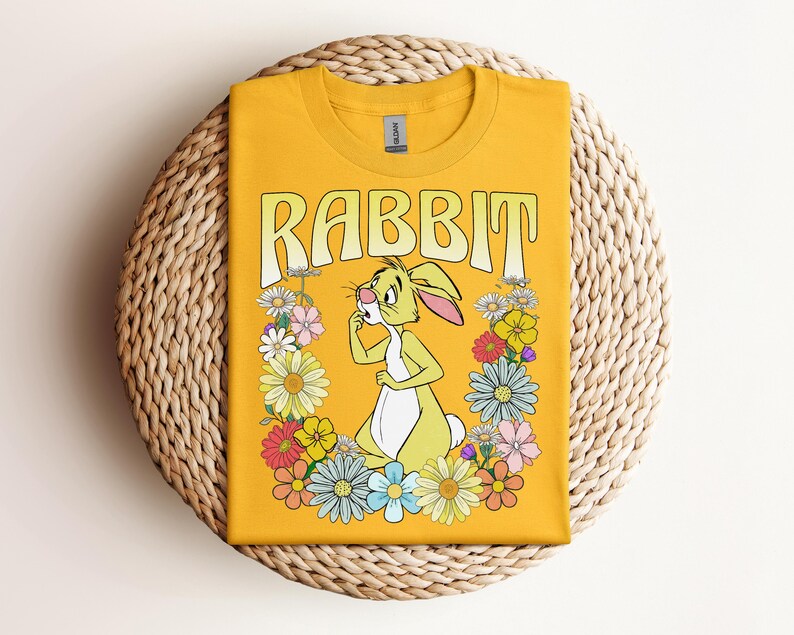 Retro Winnie the Pooh and Friends Floral Shirt, Pooh Tigger Piglet Eeyore Rabbit Lumpy, Vintage Disney Family Matching Vacation Shirt Gift