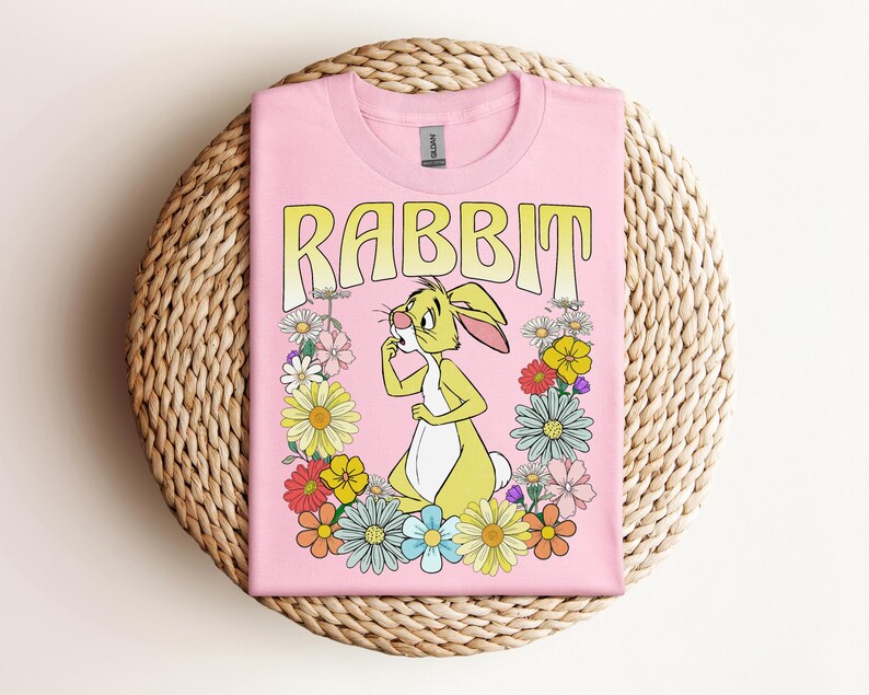 Retro Winnie the Pooh and Friends Floral Shirt, Pooh Tigger Piglet Eeyore Rabbit Lumpy, Vintage Disney Family Matching Vacation Shirt Gift