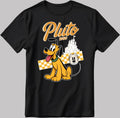 Disney Mickey & Friends Pluto Short Sleeve White-Black Men / Women T Shirt YZ134