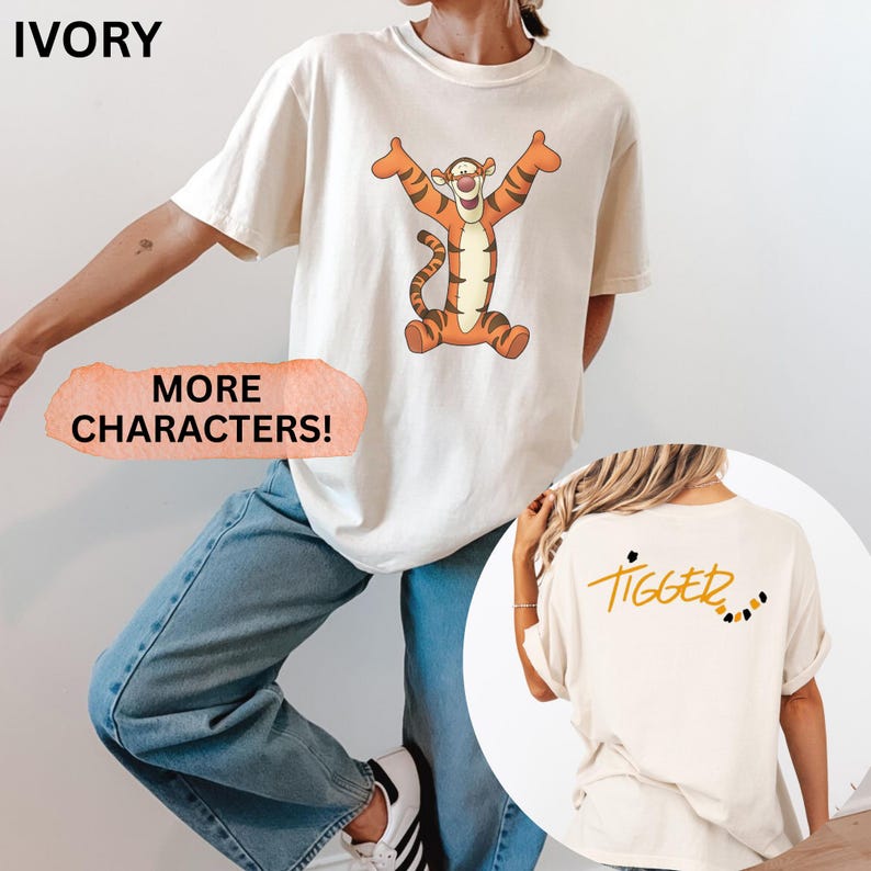 Winnie the Pooh with Autograph on the Back Disney Shirt