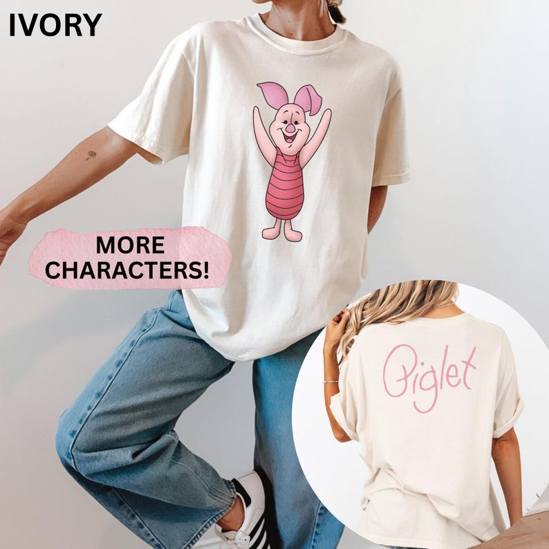 Winnie the Pooh with Autograph on the Back Disney Shirt