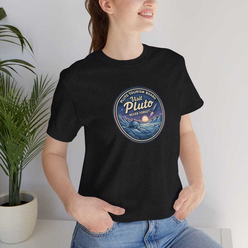 Visit Pluto!, Space Tourism, Space themed, Unisex T-shirt, NASA, Astronomy Gifts, Hubble, Space telescope, explorer, stargazer