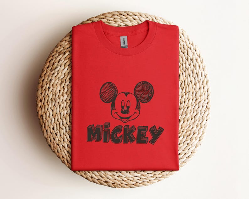 Retro Mickey Mouse Graphic Tee, Disney Mickey Shirt