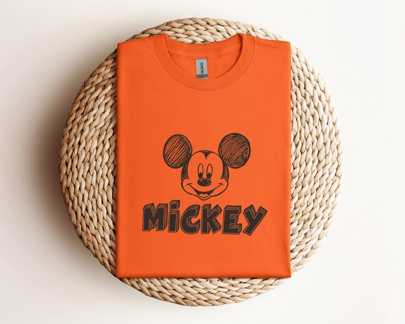 Retro Mickey Mouse Graphic Tee, Disney Mickey Shirt
