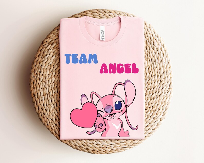 Disney Gender Reveal Party Shirt, Pink Or Blue Tee, Team Stitch Team Angel Hoodie, Disneyland Baby Shower Matching Sweatshirt, Cozy Outfit