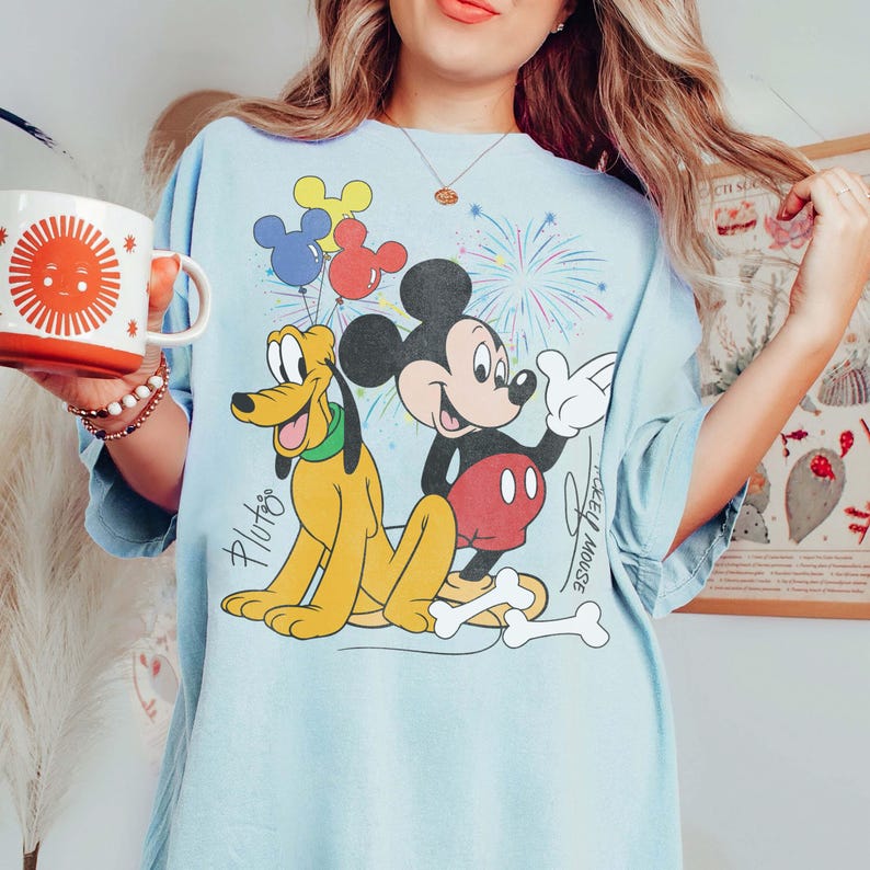 Retro Mickey Mouse And Pluto Best Friends Shirt, Vintage Disney Mickey Tee, Funny Mickey Pluto Shirt, Disney Family Trip Shirt