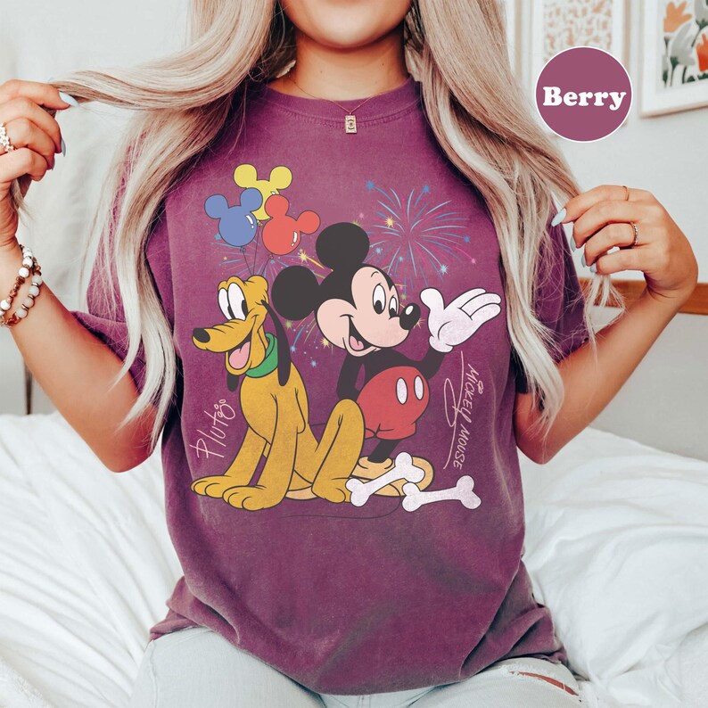 Retro Mickey Mouse And Pluto Best Friends Shirt, Vintage Disney Mickey Tee, Funny Mickey Pluto Shirt, Disney Family Trip Shirt