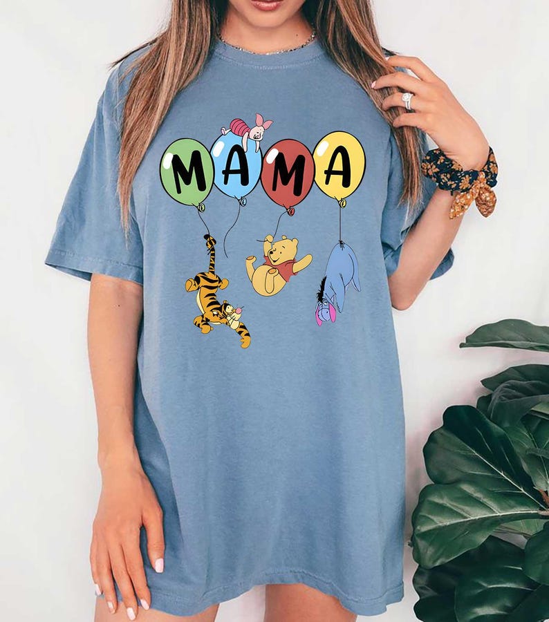 Mama Winnie The Pooh Comfort Colors Shirts, Bear Tigger product image 5