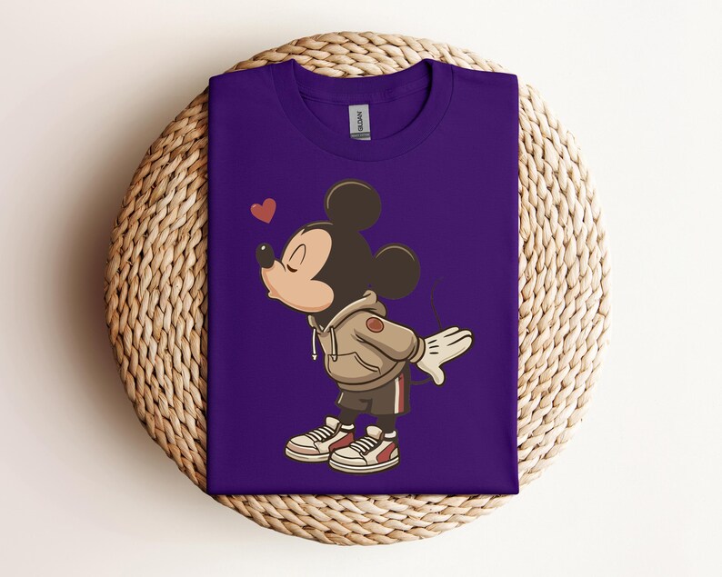 Mickey Mouse Kiss Tee, Disney Mickey Shirt