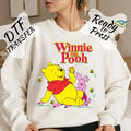 Disney Winnie the Pooh DTF Transfer, The pooh and Piglet Shirt Designs Ready Print, Disneyland Friends vacation Shirts shop, family day