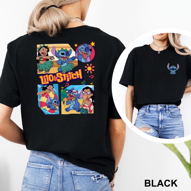 Disney Lilo and Stitch Shirt, Stitch and Angle, Lilo & Stitch Summer Vacation, Disney Summer Trip, Disney Summer Tee, 483311