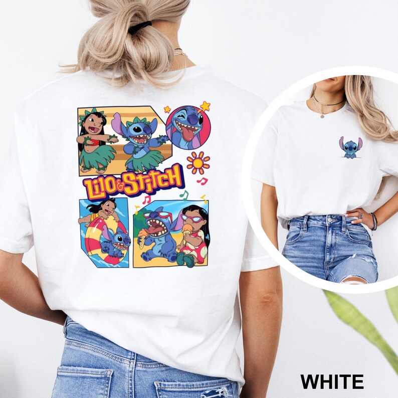 Disney Lilo and Stitch Shirt, Stitch and Angle, Lilo & Stitch Summer Vacation, Disney Summer Trip, Disney Summer Tee, 483311