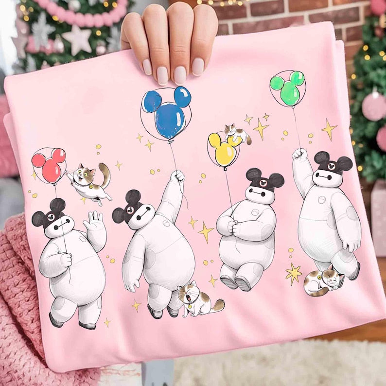 Comfort Colors Baymax & Mochi Cats Emotions Mickey Balloons product image 3