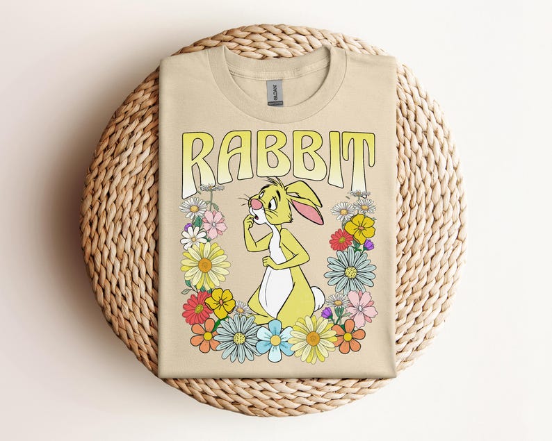 Retro Winnie the Pooh and Friends Floral Shirt, Pooh Tigger Piglet Eeyore Rabbit Lumpy, Vintage Disney Family Matching Vacation Shirt Gift